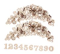 PHENOFICE 100pezzi Fette Di Legno Non Verniciate Per Artigianato Creativo Slices Legno Naturale Per Decorazioni e Progetti Fai Da Te Perfetti Per Attività Didattiche e Decorazioni Per La