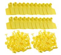 PHENOFICE 100pezzi Tag Orecchio Animale Vuoto Tag Auricolari Per Bestiame Marchi Auricolari Per Pascoli Marchi Identificativi Per Bovini