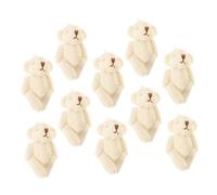 PHENOFICE 10pezzi Orsetti Morbidi in Cotone Pp Decorazioni Fai da Te Piccoli Orsetti per Abbigliamento Cappelli e Ornamenti