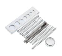 PHENOFICE 11 Pezzi Kit Attrezzi per Bottoni Pressione con Punzoni e Rivetti Set per Installazione Bottoni Automatici Strumenti per Cucito e Te Adatto Diversi Diametri e Materiali