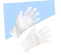 PHENOFICE 12 Paia Guanti in Bianco Protettivi per Lavoro e Cerimonia Antiscivolo e Spessi Piccola per Manutenzione Ispezione Gioielli e Uso Industriale