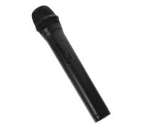 PHENOFICE 1pezzi Microfono Simulato Per Rappresentazioni Teatrali e Feste Accessorio Per Cosplay Pratico e Resistente Per e Adulti Colore Nero
