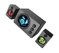 PHENOFICE 1set Altoparlante Portatile Legno per Computer e Laptop Audio Multimedia con Design Compatto e Suono Stereo per TV Smartphone e Media Player