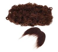 PHENOFICE 1set Costume Afro Con Barba Finta Per Halloween e Eventi Tema Accessorio Per Cosplay Pirata Realistico e Riutilizzabile