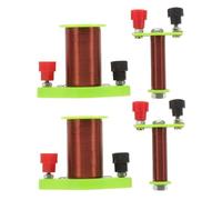 PHENOFICE 2 pezzi Bobine di Induzione Elettromagnetica di Precisione in Plastica Resistente per Esperimenti di Fisica Scolastica e Dimostrazioni di Induzione Elettromagnetica