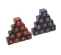 PHENOFICE 20 Pezzi Dadi da Gioco Facce in Acrilico Colorato Numerati Bicolore per Giochi da Tavolo Insegnamento e Rpg Accessori Versatili e Resistenti per Attività Educative e Strategiche