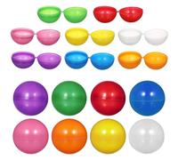 PHENOFICE 25 palline da bingo da 4 cm in plastica, rotonde e cave, per distributori automatici, palline da disegno, accessori per giochi per bambini, premi per feste