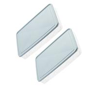 PHENOFICE 2pezzi Contenitore per Uova per Frigorifero Design Scanalature Anti-estrusione Anti-collisione Resistente Agli Alimenti in Plastica Robusta e Inodore Coperchio in Tinta Unita