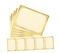 PHENOFICE 35 pezzi Carta Pergamena per Certificati Vuota Stampabile e Scrivibile per Diplomi e Premi Scolastici Design Leggero e Compatto Uso Casa e Ufficio