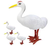 PHENOFICE 4 Pezzi Giocattolo Gru Simulata Meccanismo A Orologeria Riempitivo Compleanno Giocattoli Animali Senza Batteria per Ragazzo Ragazza