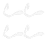 PHENOFICE 4 Pezzi Naselli per Occhiali in Plastico Trasparente, Cuscinetti Naso Comfort Adatti a Ponte del Naso, Accessori Antiscivolo per Montature Occhiali