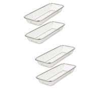 PHENOFICE 4 Pz Per Lavastoviglie Porta Stoviglie Per Lavastoviglie Rete Per Vassoio Per Posate Posate Per Lavastoviglie Piccolo Cestino Secchi Silver Acciaio Inossidabile