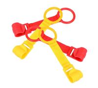 PHENOFICE 4pezzi Anelli per Trazioni per Ragazzo Ragazza Ragazza in Plastica e Tessuto Assistente per Camminare Barra per Trazioni per Ragazzo Piccoli Installabile sulla Culla