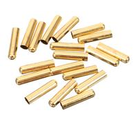 PHENOFICE 50 Punte per Lacci delle Scarpe in Metallo Color Oro, Accessori Fai da Te per Lacci e Cintura, Punte di Ricambio AntiGraffio per Scarpe Sportive e Abbigliamento, Set da 50 Pezzi