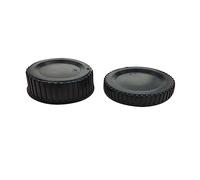 PHENOFICE 5set Coperture Per Corpo Fotocamera e Obiettivo Posteriore Compatibile Con Dslr Protezione Duratura Nero Per Stoccaggio e Manutenzione Della Fotocamera