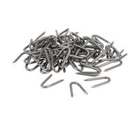 PHENOFICE 70 Pezzi Picchetti U-Shape in Antiruggine per Fissaggio Telo Pacciamatura e Recinzioni Chiodi Fissaggio e Bordura Aiuola Ancore Resistenti per Esterno