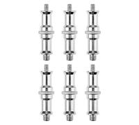 PHENOFICE Adattatore Spigot 1/4 a 3/8 in Lega di Alluminio, 6 Pezzi Viti per Montaggio Hot Shoe, Facile da Installare per Supporti Ombrello e Monopodi