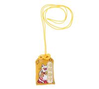 PHENOFICE Amuleto Giapponese Omamori Giallo, Sacchetto della Benedizione per Fortuna e Buoni Desideri, Adatto da Portare in Borsa o Portafoglio, 1 Pezzo