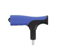 PHENOFICE Bastone da passeggio pieghevole per escursionismo, adattatore universale ergonomico di ricambio per impugnatura comoda per anziani (blu)