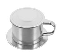 PHENOFICE Caffettiera a Pressione in Inossidabile e Capacità Generosa con Meccanismo di Gocciolamento per Preparare Caffè