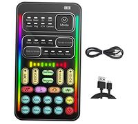 PHENOFICE Cambia Voce Portatile Mini Sound Card per Computer e Cellulare Effetto Vocale Regolabile, Batteria 300-500mah e Materiale Plastico per Chat Amici