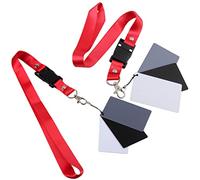 PHENOFICE Carta Nera Bianca E Grigia Per Bilanciamento Del Bianco in Fotografia Con Cinturino Resistente E Affidabile