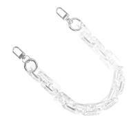 PHENOFICE Catena in Acrilico Bianco per Borse Manico in Metallo, Tracolla di Ricambio Elegante e Funzionale per Portafogli e Look alla Moda Colore Casuale