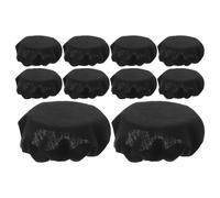 PHENOFICE Coperture per Cuffie 10 Pezzi in Cotone Nero, Protezione Morbida Assorbimento Urti e Facile da Pulire, per Cuffie e Auricolari in Ambienti come Aviazione e Biblioteche
