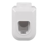PHENOFICE Dispenser di Dentifricio da Parete Spremiagrumi Automatico Porta Dentifricio da Bagno Scaffale Portaoggetti e Portabicchieri Organizer Bagno Salvaspazio per Uso Quotidiano