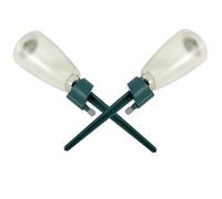 PHENOFICE Dispositivo di Irrigazione Automatica a Goccia Picchetti per Piante da Appartamento e Giardino, Set da 2 Pezzi Valvole di Controllo, per Annaffiare Durante Viaggi e Vacanze