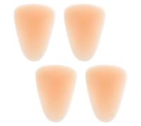 PHENOFICE Ginocchiere in Silicone Beige Alta Elasticità e Assorbimento degli Urti 4 Pezzi per Pattinaggio su Ghiaccio Protezione per Appassionati di Pattinaggio Indoor