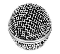 PHENOFICE Griglia Di Ricambio Per Microfono a Rete in Metallo, Testa Microfono Anti-collisione, Compatibile Microfoni Wireless, Protezione Professionale Per Studi e Performance Live, Colore Argento