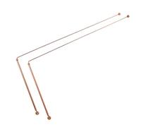 PHENOFICE Kit Bacchette da Rabdomante in Ottone Doppie Teste Sferiche, Bacchette da Divinazione Spirituale per Ricerca Acqua e Indagini Paranormali, Strumenti per Professionisti