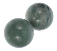 PHENOFICE Palline Baoding in Pietra di Jade 2 Pezzi da 5cm con Scatola per Esercizio delle Dita, Intrattenimento e Massaggio Mani, per Anziani e Lavoratori D'ufficio