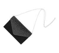PHENOFICE Pochette da Sposa a Busta Nera in Poliestere, Capiente | Matrimoni e Banchetti, Stile Moda Raffinato, Design Sottile, Spazio per Essenziali e Accessori