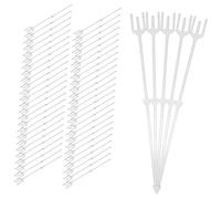 PHENOFICE Porta Biglietti da Visita A Forma di Fiore Plettro Floreale in Plastica Trasparente Porta-Biglietti per Composizioni Floreali E Feste