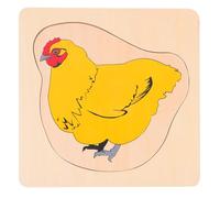 PHENOFICE Puzzle in Legno Multistrato 3d, Giocattolo Educativo Animale e Pianta, Tabellone Portatile per Sviluppo Immaginazione e Coordinazione Mano-occhio