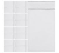 PHENOFICE Sacchetti di Carta Cerata Dimensioni 89x135+30mm per Imballaggio 100 Autoadesivi Sacchettini Traslucidi Cerata, per Confezionare Abbigliamento