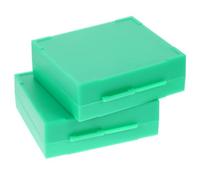 PHENOFICE Scatola per Vetrini per Microscopio 2 Pezzi in Abs Multi Scomparti e Chiusura a Fibbia, Contenitore lo Stoccaggio di Diapositive in Laboratorio Colore Casuale