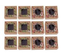 PHENOFICE Scatole per Torte e Biscotti 12 Pezzi per Dolci da Forno Finestre per Anniversari e Feste Nel Bosco