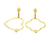 PHENOFICE Set 2 Stampi per Sigillo di Cera in Metallo Design a Foglia Multipla e Cuore, Facile da Usare, Multifunzionale per Inviti di Nozze e Progetti DIY Creativi