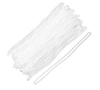 PHENOFICE Set da 100 Cinghie Elastiche Morbide in Pvc Ecologico per Porta Etichetta Trasparente Bagagli, Design Confortevole per Viaggi e Progetti Fai da Te