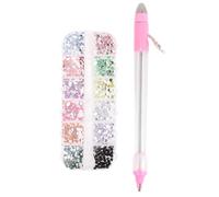 PHENOFICE Set di Strumenti per Manicure Rosa in Plastica Penna Dotting Penna Dotting per Nail Art Pennetta Dotting per Nail Art Kit Pratico e Versatile per Decorare Unghie e Partecipare a