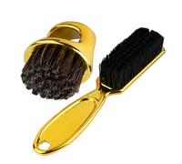 PHENOFICE Set Spazzola per Barba da Barbiere Impugnatura ad Anello, Spazzola per Pulizia Collo e Rimozione Chioma, Set 2 Pezzi Setole Morbide per Cura Delicata Uomo