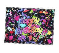 PHENOFICE Striscione Compleanno Vinile Con Design Graffiti Per Decorazioni Feste Sfondo Fotografico Di Alta Qualità Per Ricordi Indimenticabili e Selfie Professionali Materiale Resistente e