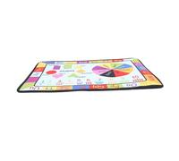 PHENOFICE Tappeto Educativo per Crystal Vill Spesso Tappeto Gioco Cartoon con Lettere Colorate per Sviluppo Cognitivo e Coordinazione nei Primi Anni