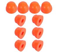 PHENOFICE Tappi di Sicurezza per Bulloni e Dadi, 10 Pezzi Coperture in Plastica Arancione per Attrezzature da Gioco in Cortili Scolastici e Aree Gioco Pubbliche