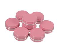 PHENOFICE Vasetti Per Crema in Alluminio Con Filettatura A Vite 8 Pezzi Mini Contenitori Rotondi Per Rossetto Contenitori Per Cosmetici Per Uso Quotidiano