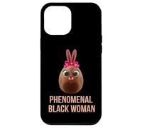 Phenomenal Melanin Black Woman Magic With Easter Black Bunny Custodia per iPhone 12 Pro Max