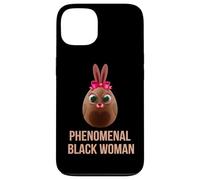 Phenomenal Melanin Black Woman Magic With Easter Black Bunny Custodia per iPhone 13